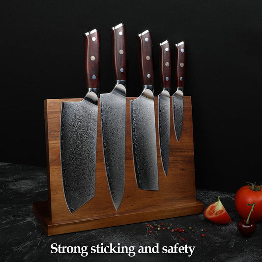 Acacia Wood Magnetic Knife Holder