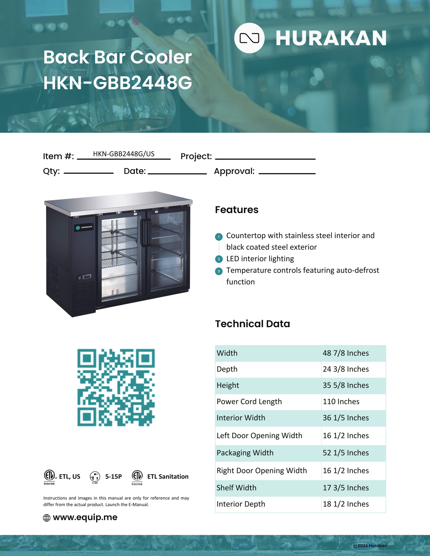Back Bar Cooler