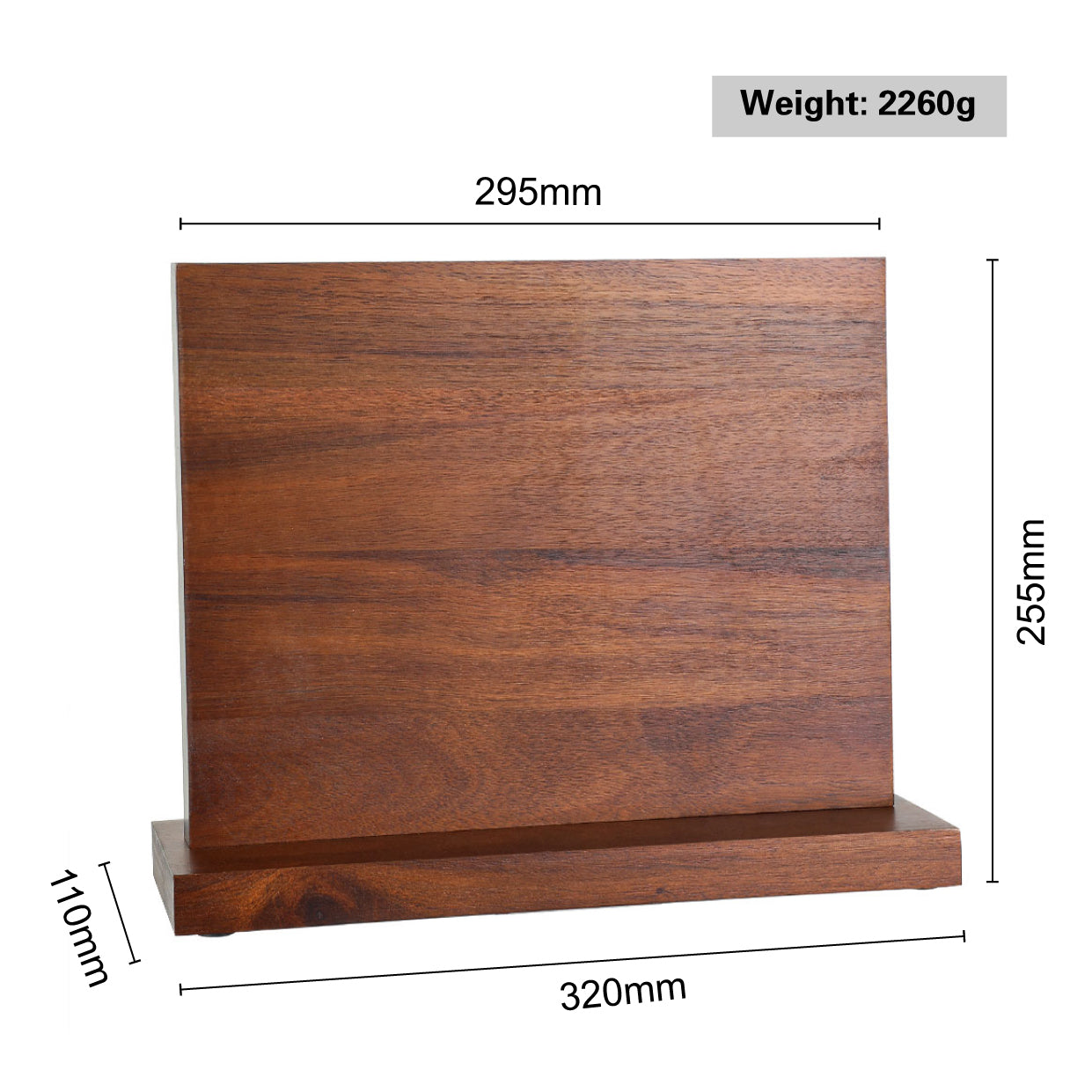 Acacia Wood Magnetic Knife Holder