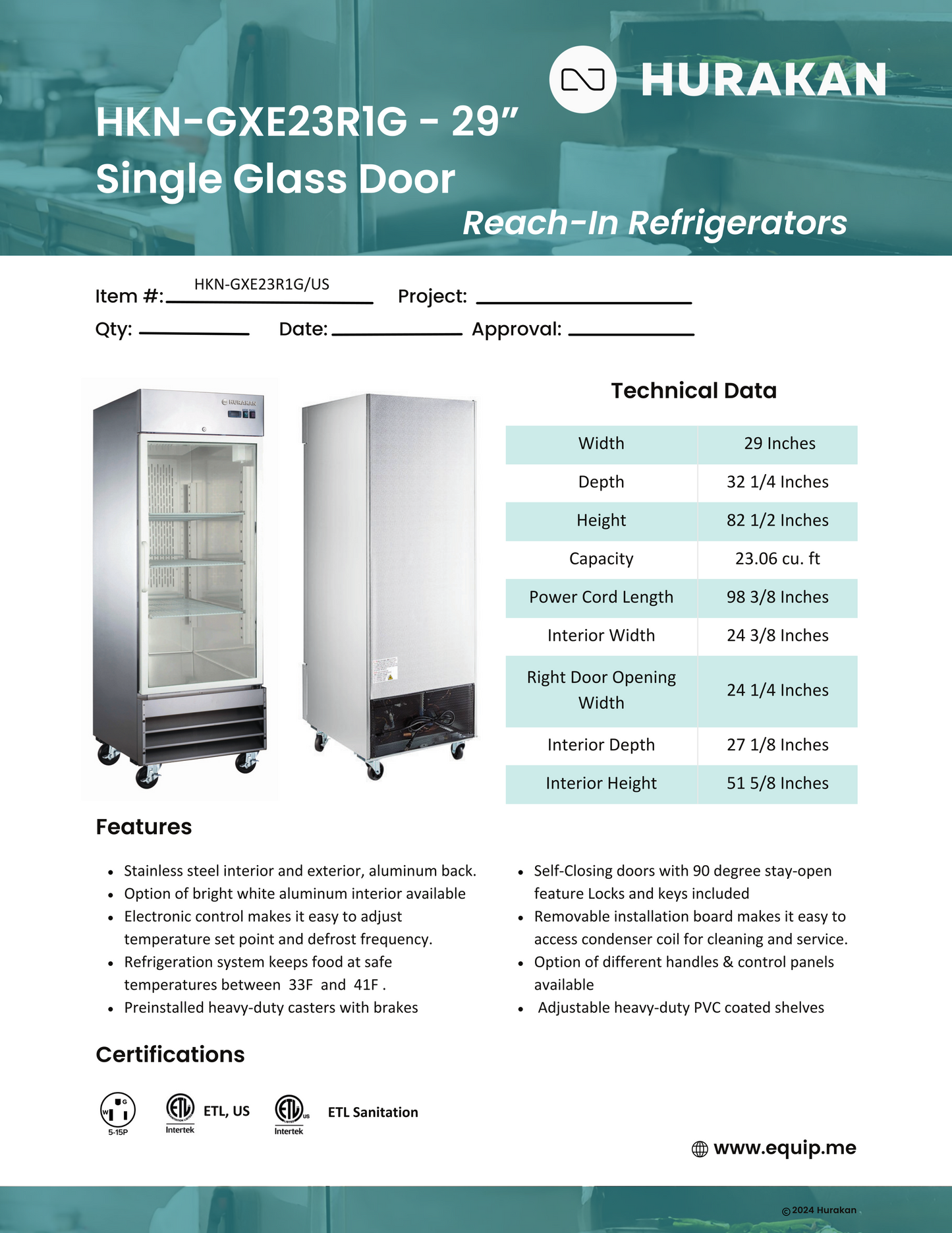 Glass Door Refrigerator