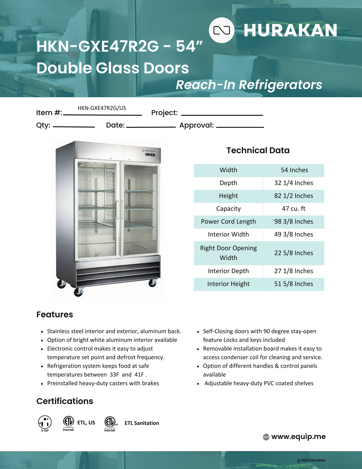 Glass Door Refrigerator