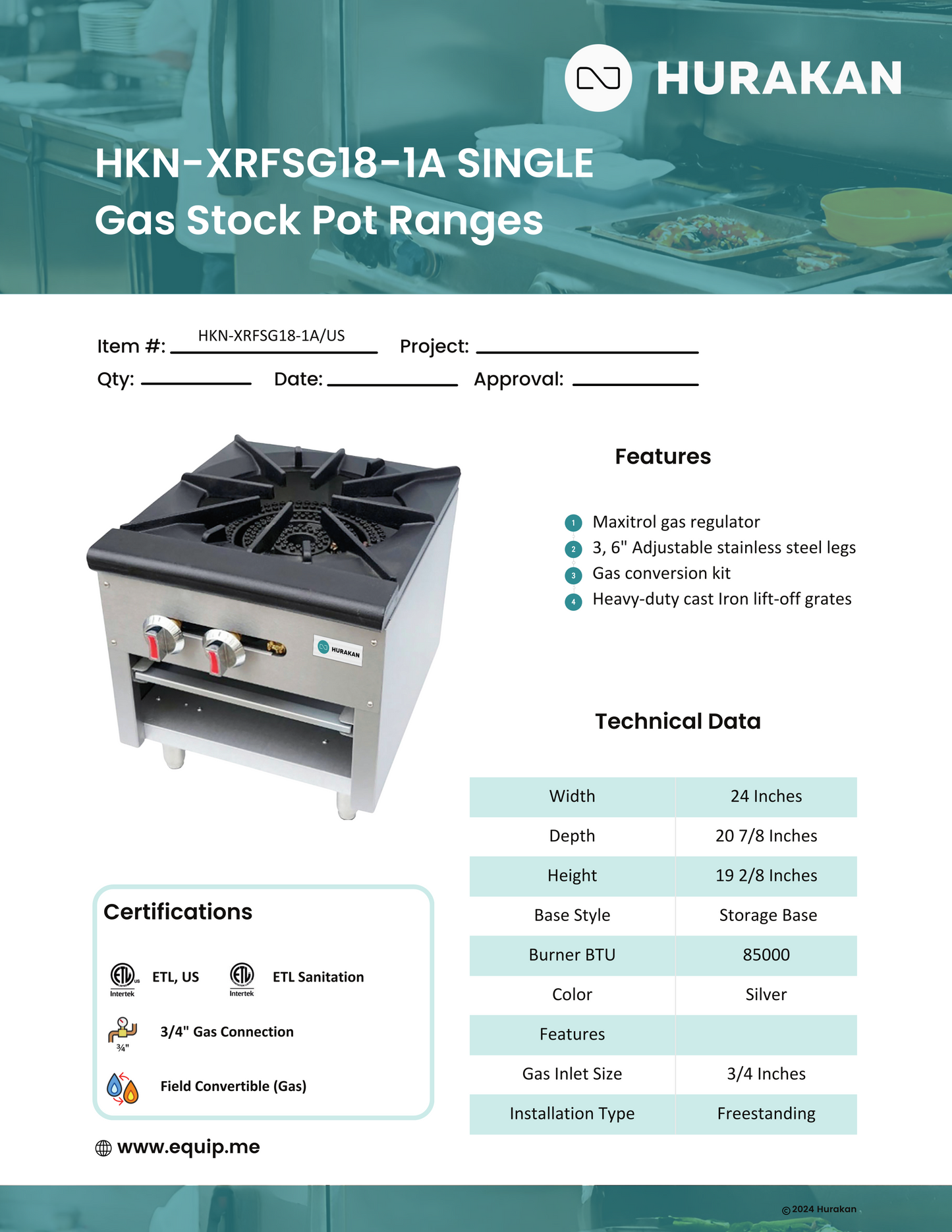 Counter Top Gas Ranges