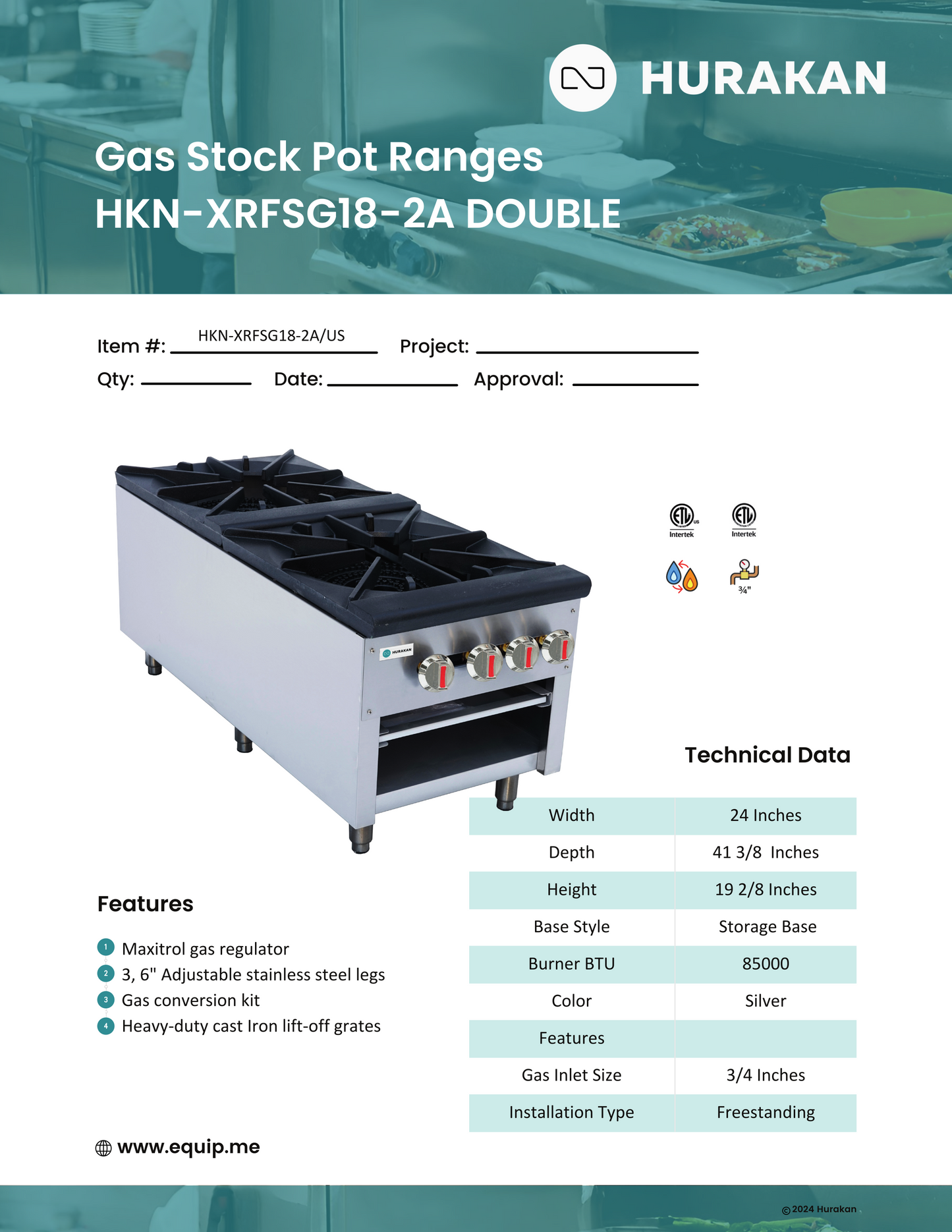 Counter Top Gas Ranges